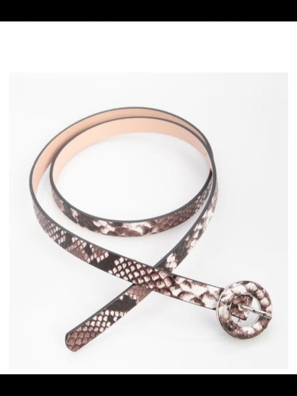 Python Skinny Belt NWT - Picture 2 of 2